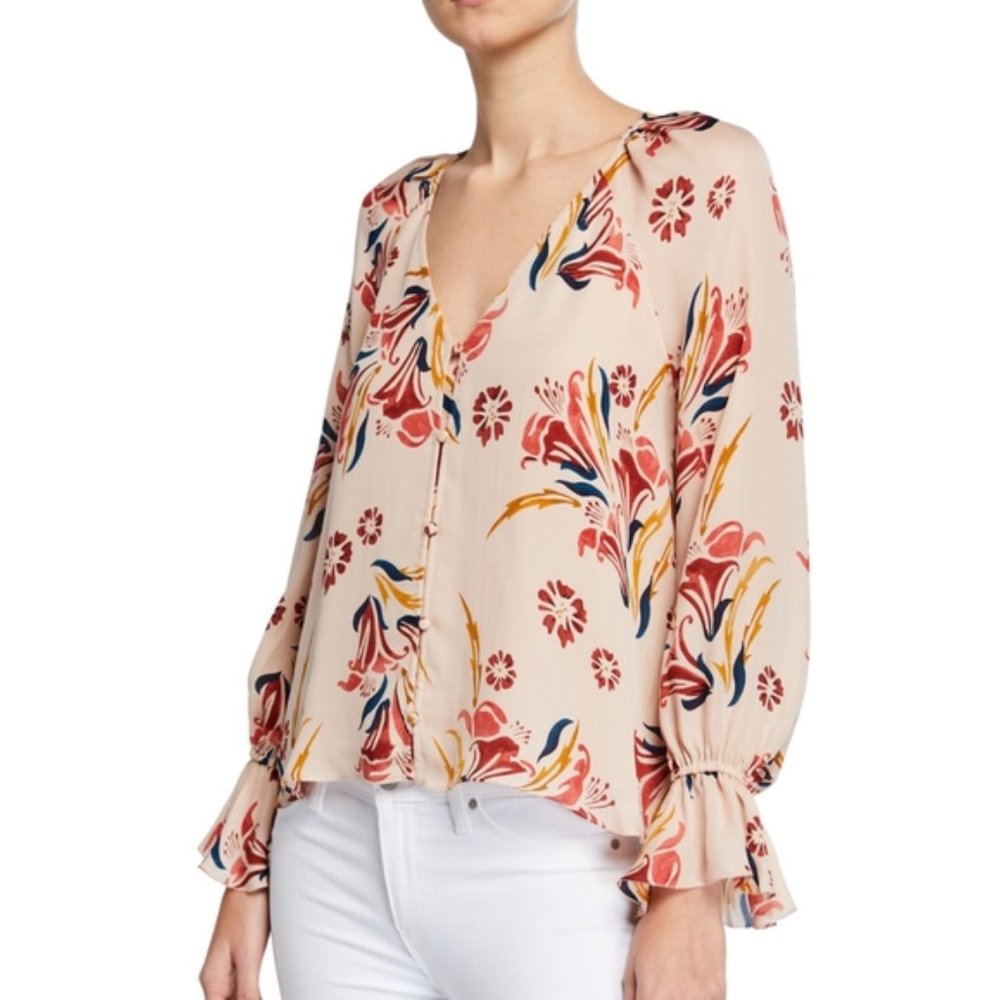Joie Silk Floral Top Size XS